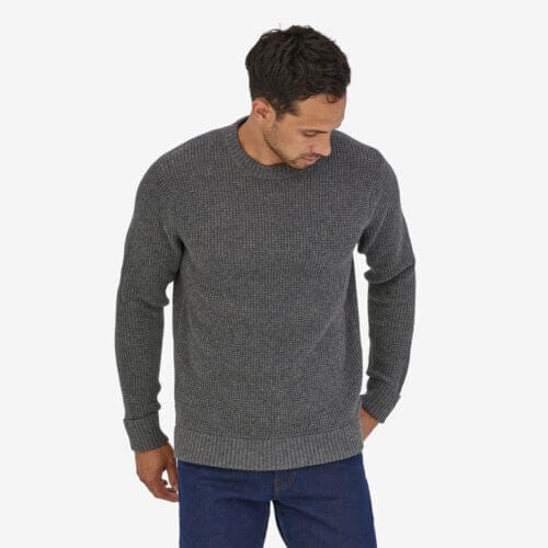 Patagonia Men's Recycled Wool-Blend Sweater in Hex Grey, Extra Small - Outdoor Sweaters - Recycled Nylon/Wool
