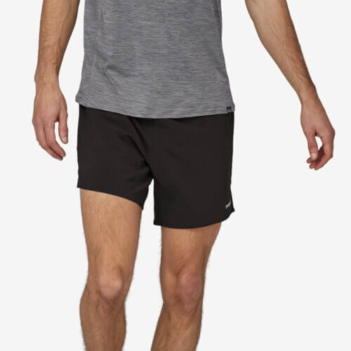 Patagonia Men's Trailfarer Running Shorts - 6" Inseam in Black, Small - Short Length - Trail Running Shorts - Recycled Polyester/Spandex