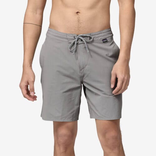 Patagonia Men's Wavefarer® Hybrid Walk Shorts - 18" Inseam in Salt Grey, Size 30 - Surf Shorts - Recycled Nylon/Spandex