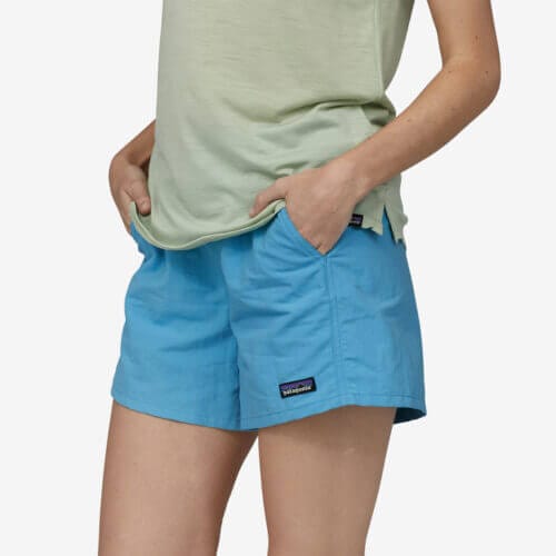 Patagonia Women's Baggies™ Shorts - 5" Inseam in Lago Blue, Small - Short Length - Casual Shorts - Recycled Nylon/Recycled Polyester/Nylon