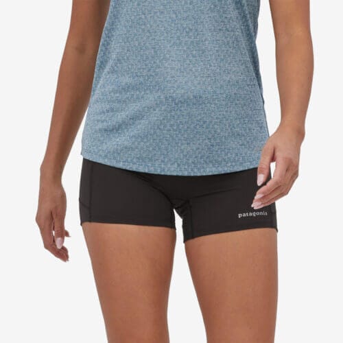 Patagonia Women's Endless Run Shorts - 4" Inseam in Black, Small - Short Length - Trail Running Shorts - Nylon/Spandex
