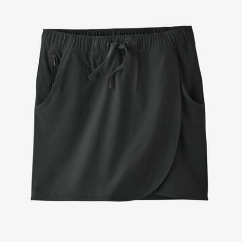 Patagonia Women's Fleetwith Skort in Black, Extra Small - Recycled Polyester/Spandex