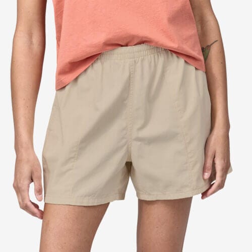 Patagonia Women's Funhoggers™ Cotton Shorts - 4" Inseam in Undyed Natural, Small - Short Length - Casual Shorts