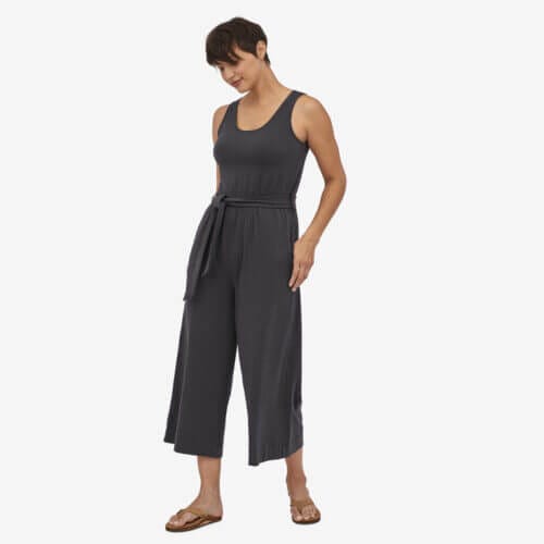 Patagonia Women's Kamala Everyday Jumpsuit in Ink Black, Extra Small - Outdoor Clothing - Organic Cotton/Spandex/Tencel Lyocell