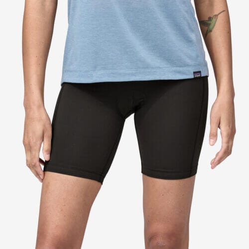 Patagonia Women's Nether Bike Shorts in Black, Small - Short Length - Mountain Bike Shorts - Nylon/Spandex