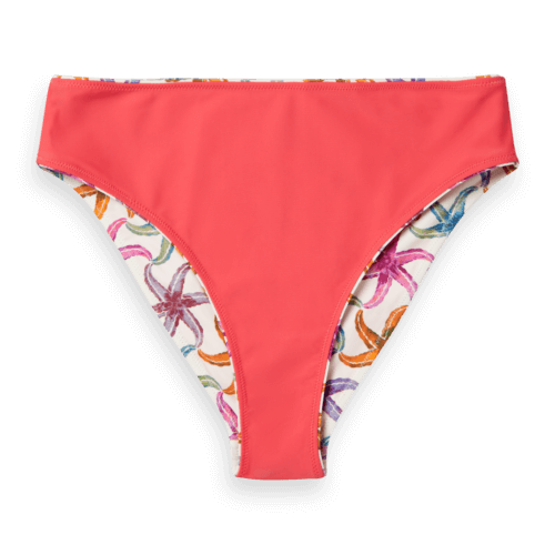 Reversible High-Waist Bikini Bottom | Pink | Size Medium | Scotch & Soda