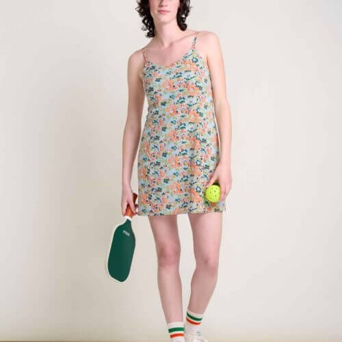 Sunkissed Skort Dress Papaya Geranium Print / M