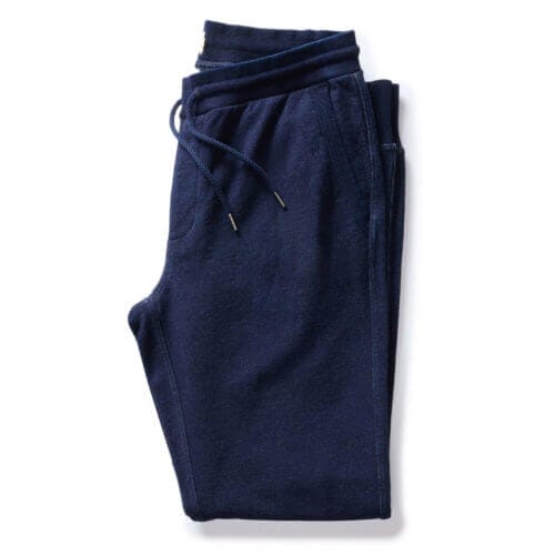 The Sunset Pant in Rinsed Indigo Terry