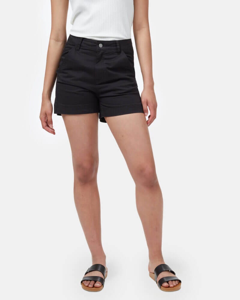 Twill High Waist Short