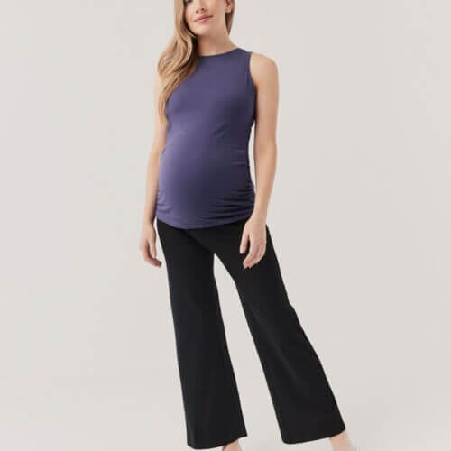 Women's Black Maternity Lounge Pant XL