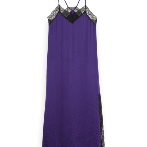Women's Cami Dress With Lace Detail | Purple | Size 42/R | Scotch & Soda