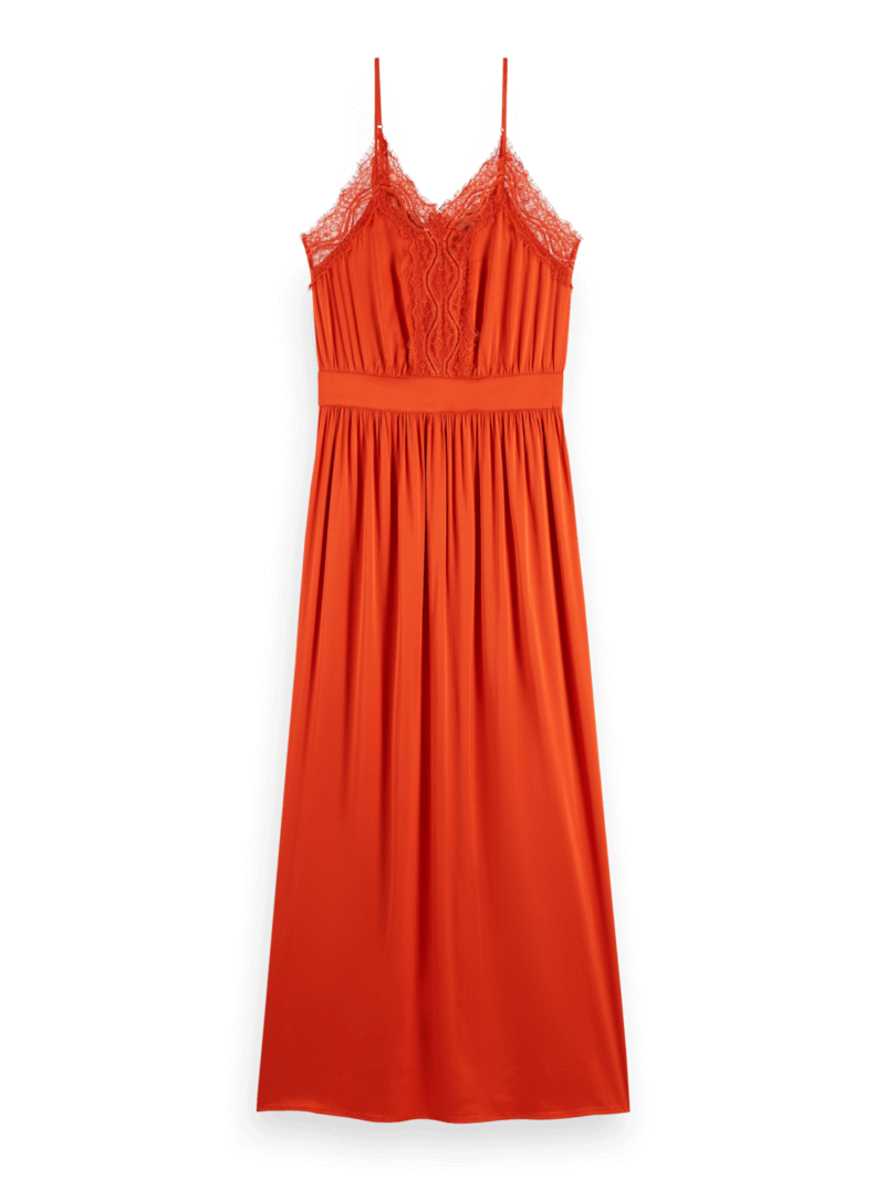 Women's Lace Trim Cami Dress | Red | Size 38/R | Scotch & Soda