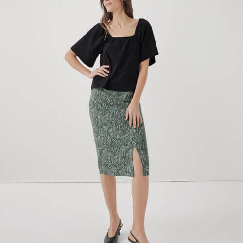 Women's Vintage Garden Luxe Jersey Skirt XS