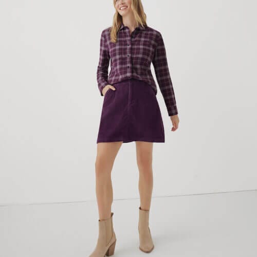 Women's Winter Bloom Classic Corduroy Skirt S