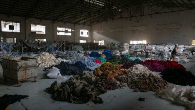 Clothing and textile waste 
