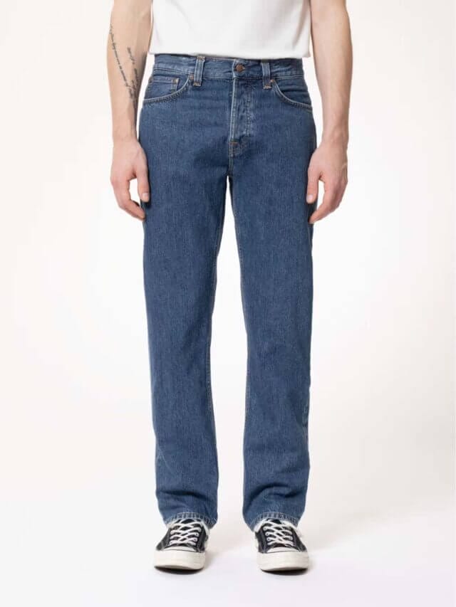 ethical denim for men, sustainable jeans for him