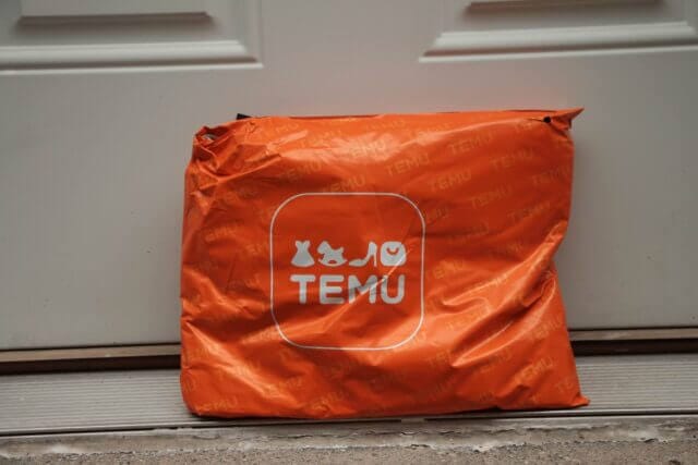 Temu's plastic packaging 