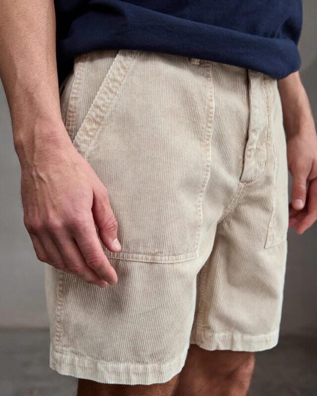 Mens Cord Short for Summer