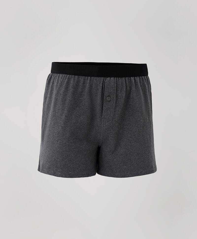 Men's Charcoal Heather Everyday Knit Boxer S