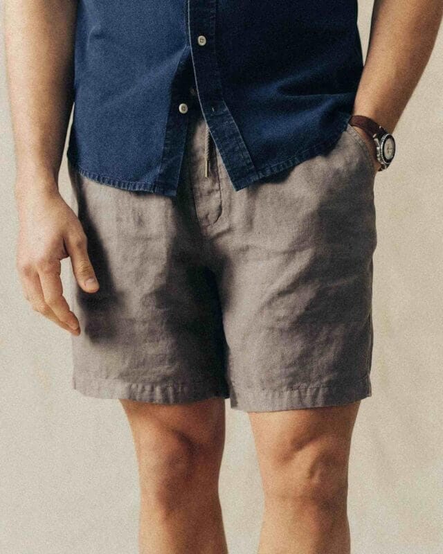 hemp summer shorts for men