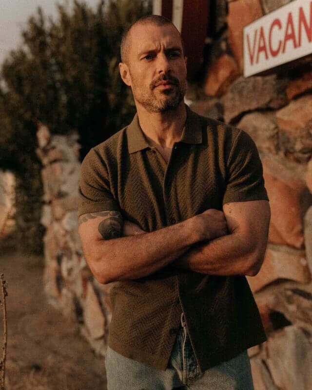 classic button up polo for men