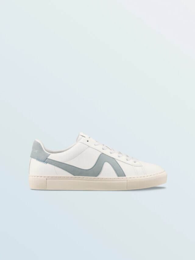 Koio pale blue dot unisex vegan leather shoe