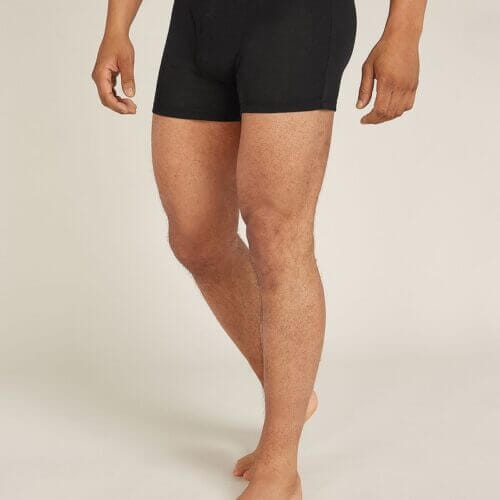 Icebreaker Merino 175 Everyday Thermal Boxers With Fly - Man - Black - Size XL