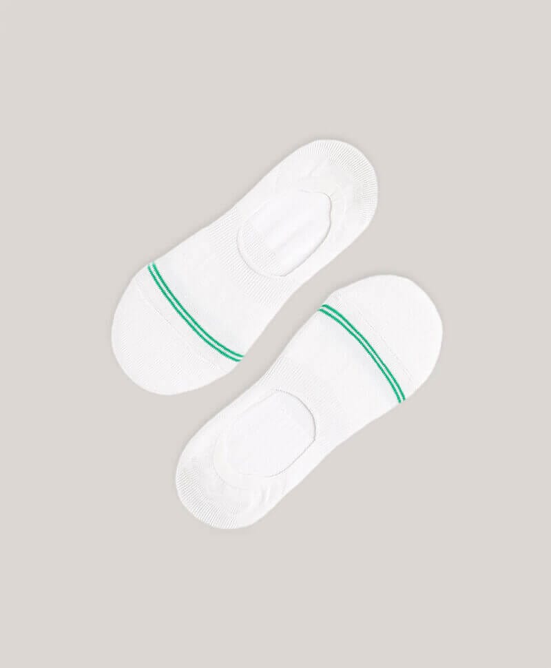 Women's White No-Show Socks 2-Pack 1S