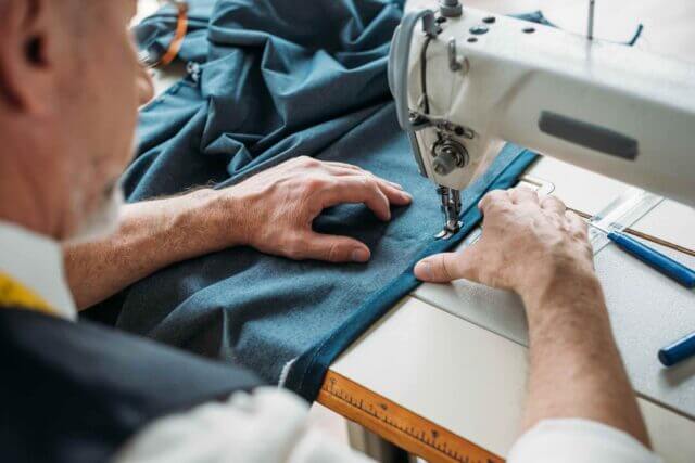 tailor sewing and altering clothes