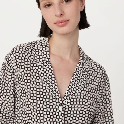 Frank And Oak The Fluid Camp Collar Blouse in White