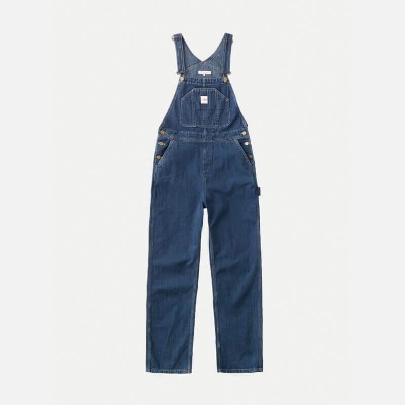 Nudie Jeans Astrid Denim Dungarees Utility Denim Women's Organic Jeans Medium Sustainable Clothing