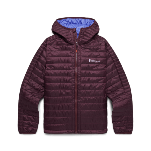 Cotopaxi Women's Capa Insulated Hooded Jacket in Cotopaxi Wine Red | Size 2XS, 100% Recycled Nylon