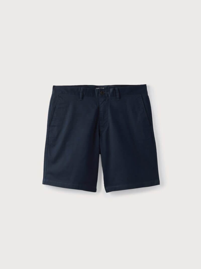 Frank And Oak The Brunswick Chino Slim Fit 9in Short in Deep Blue