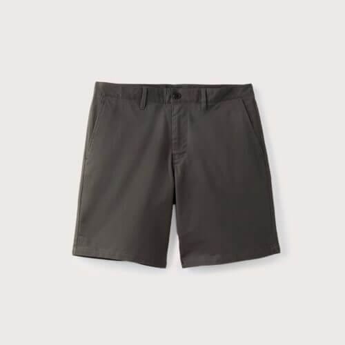 Frank And Oak The Brunswick Chino Slim Fit 9in Short in Iron Grey