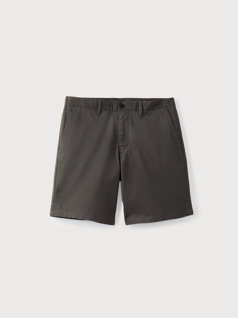 Frank And Oak The Brunswick Chino Slim Fit 9in Short in Iron Grey