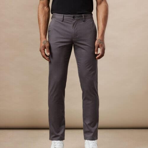 Frank And Oak The Brunswick Slim Chino Pant in Iron Grey