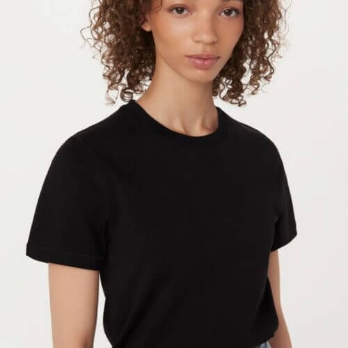 Frank And Oak The Essential T-Shirt in Black