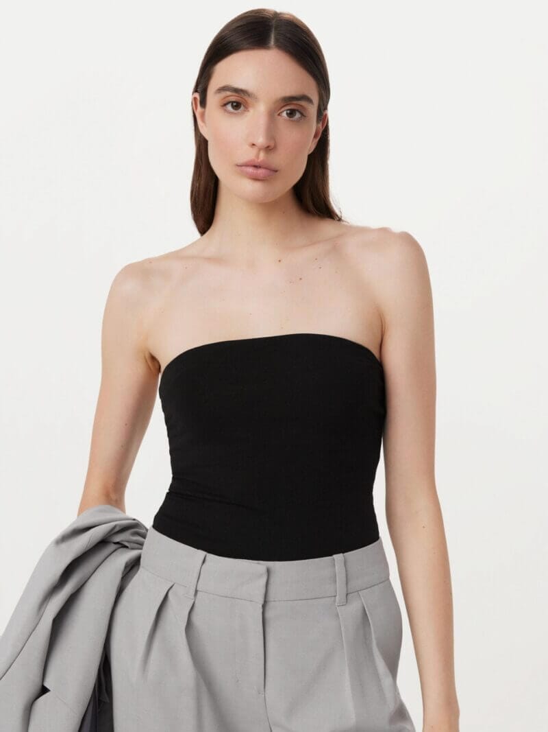 Frank And Oak The Fitted Tube Top in Black