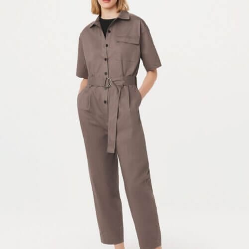 Frank And Oak The Parachute Jumpsuit in Pink Clay