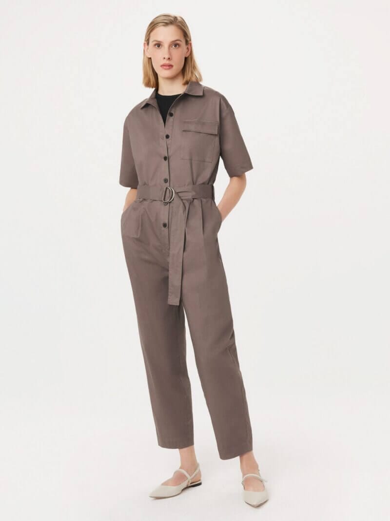 Frank And Oak The Parachute Jumpsuit in Pink Clay