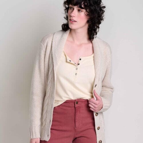 Ginn Cable Cardigan Oatmeal / XL