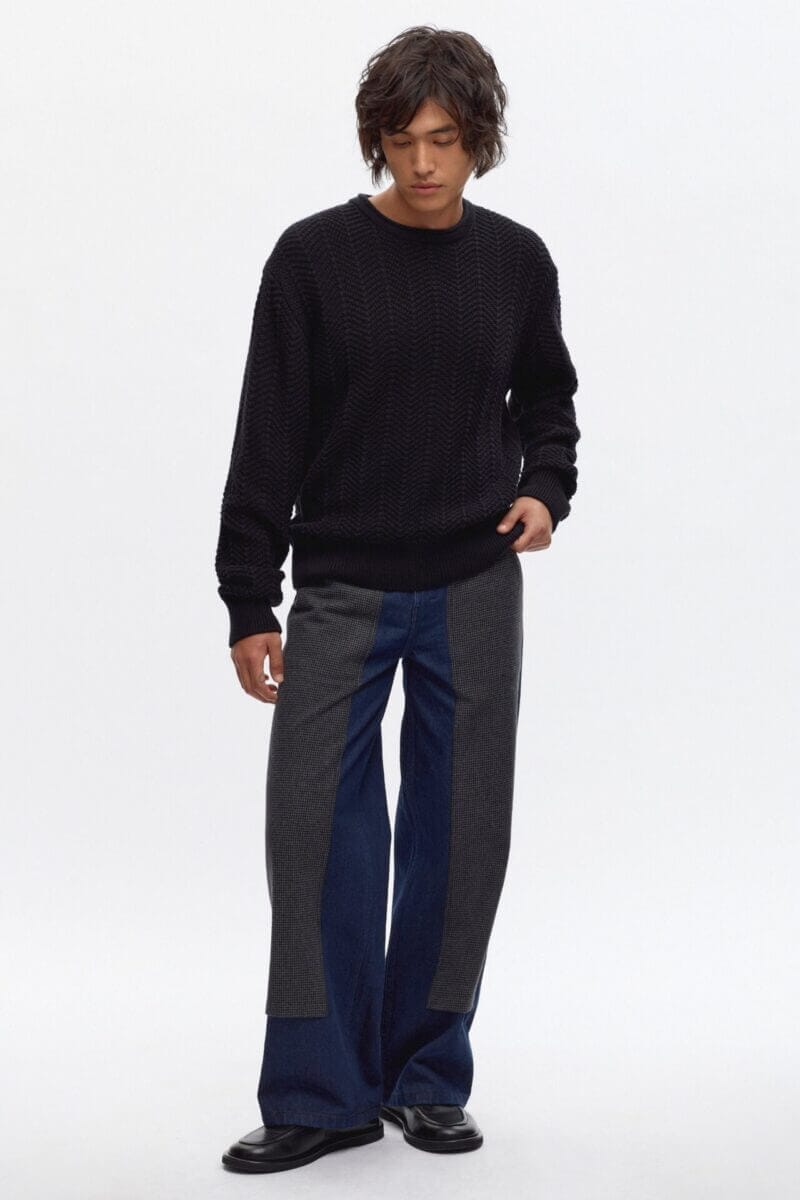 Kotn Men's Dahab Rollneck Sweater in Black, Size XS