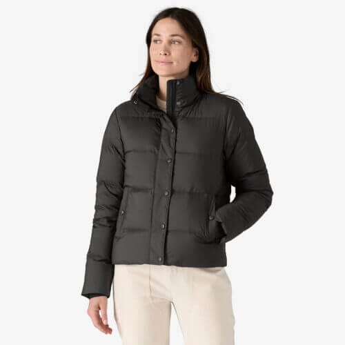 Patagonia Women's Silent Down Jacket in Black, XS - Outdoor Jackets - Recycled Polyester/Pfas
