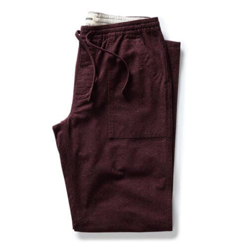 The Breakwater Pant in Nutmeg Donegal