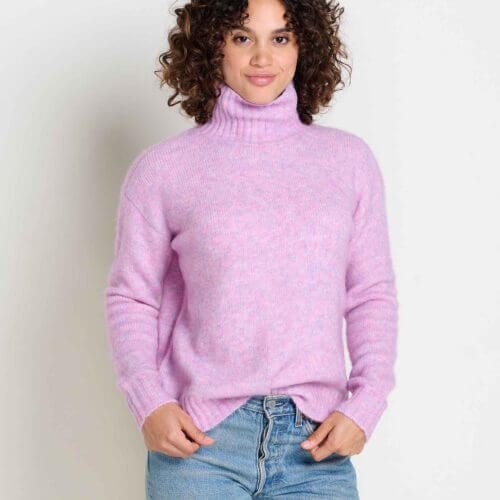 Toddy T-Neck Sweater Rockrose / S