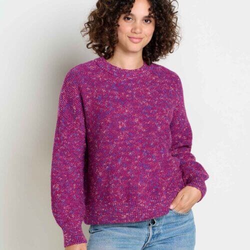 Twigtree Button Back Sweater Boysenberry / XS