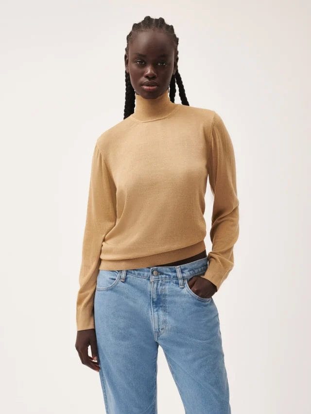 pangaia regenerative wool turtleneck for women
