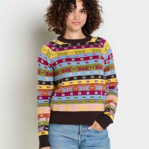 Women's Cazadero Crew Sweater Boysenberry / L