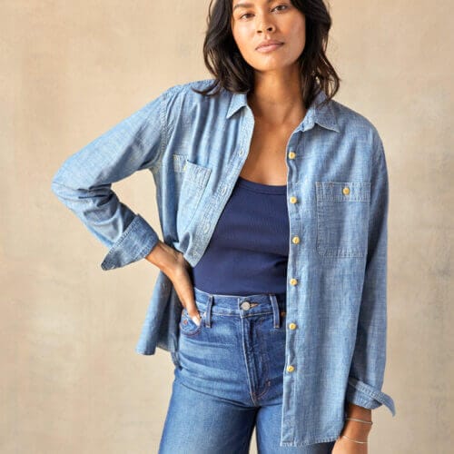 Women's Chambray Utility Shirt