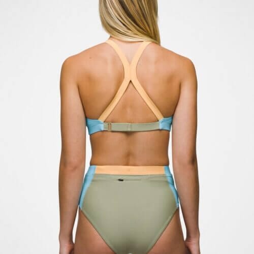 Women's prAna Baja Bound Swim Bottom - Sweet Agave Color Block